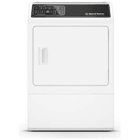 Speed Queen DF7 27 Inch Wide 7 Cu. Ft. Gas Dryer with Steam Refresh White
