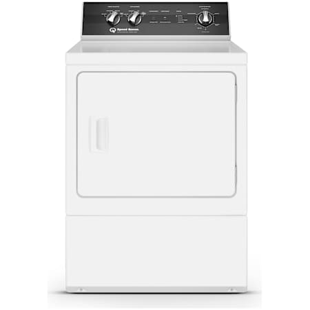 Speed Queen 27 Inch Wide 7 Cu. Ft. Energy Star Certified Gas Dryer with Steam Refresh Cycle and Steam Boost White