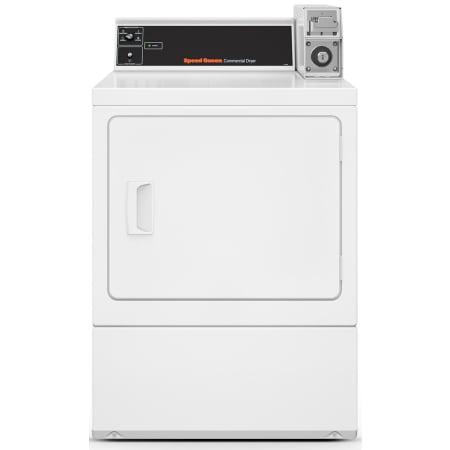 Speed Queen 27 Inch Wide 7 Cu. Ft. Electric Vended Commercial Dryer with 4 Cycle Options White