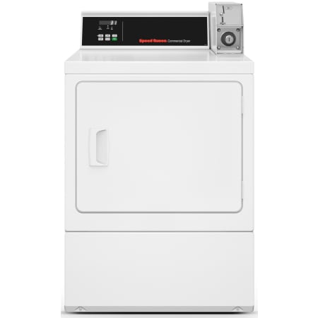 Speed Queen 27 Inch Wide 7 Cu. Ft. Gas Vended Commercial Dryer with 5 Cycle Options White