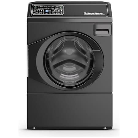 Speed Queen FF7 27 Inch Wide 3.5 Cu. Ft. Front Loading Washing Machine with Steam Refresh and Left Hinge Matte Black