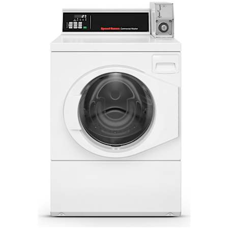Speed Queen 27 Inch Wide 3.5 Cu. Ft. Vended Washing Machine with Balancing Technology and Suspension System White