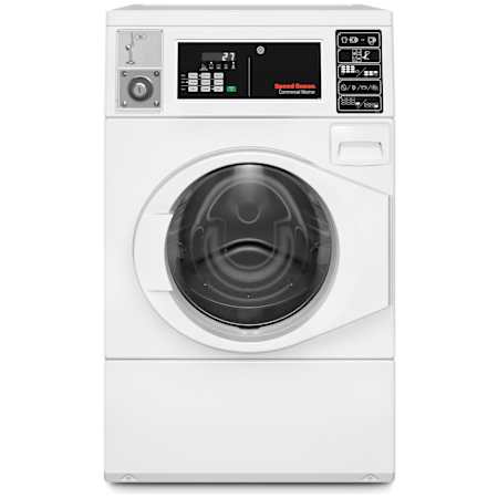 Speed Queen 27 Inch Wide 3.5 Cu. Ft. Vended Washing Machine with Balancing Technology and Stainless Steel Wash Tub White