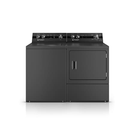 Speed Queen 26 Inch Wide 3.2 Cu. Ft. Top Load Washer with ClassicClean Technology and 27 Inch Wide 7 Cu. Ft. Electric Dryer Laundry Pair Matte Black