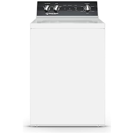 Speed Queen 26 Inch Wide 3.2 Cu. Ft. Top Loading Washing Machine with Perfect Wash and Porcelain Coated Steel Outer Tub White