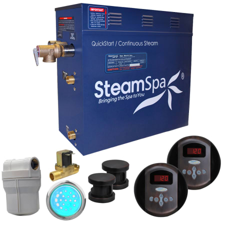 SteamSpa Royal 10.5 KW QuickStart Steam Bath Generator Package with Built-in Auto Drain Oil Rubbed Bronze