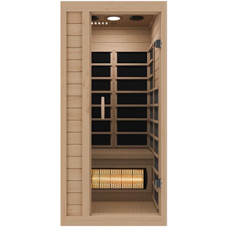 SteamSpa Lucia 1-Person Carbon FAR Infrared Hemlock Indoor Sauna Room with LED Touch Control Panel Wood