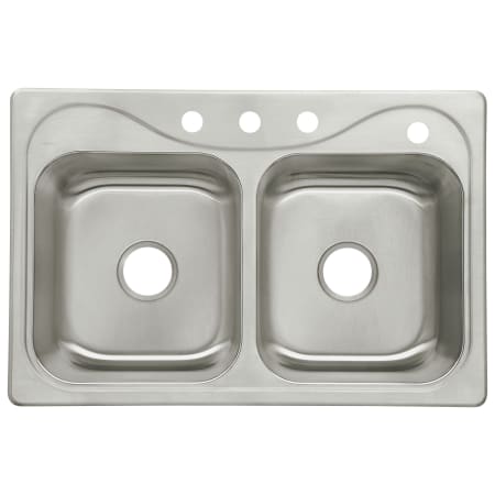 Sterling Southhaven 33" Double Basin Drop In Stainless Steel Kitchen Sink with SilentShield&reg; Stainless Steel