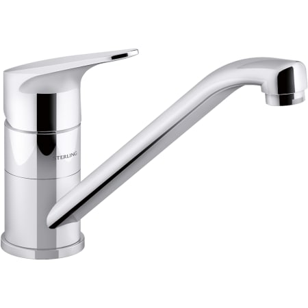 Sterling Valton 1.5 GPM Single Hole Kitchen Faucet Polished Chrome
