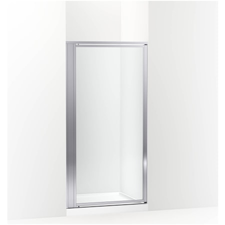 Sterling Attend 69" High x 36" Wide Pivot Framed Shower Door with Clear Glass Bright Silver