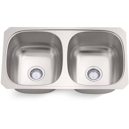 Sterling Valton 32-1/4" Undermount Double Basin Stainless Steel Kitchen Sink Stainless Steel