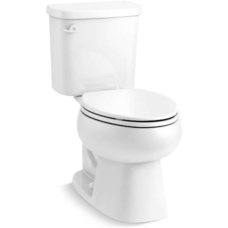 Sterling Windham 1.28 GPF Two Piece Elongated Toilet with Left Hand Lever and Pro Force Plus Flushing Technology White