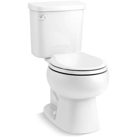 Sterling Windham 1.6 GPF Two Piece Round Toilet with Left Hand Lever White