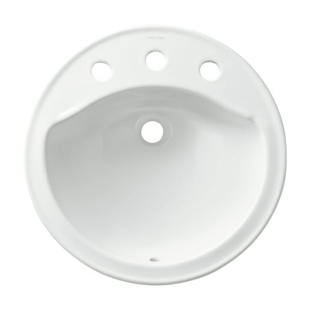 Sterling Modesto 19" Drop In Bathroom Sink With Three Holes Drilled And Overflow White