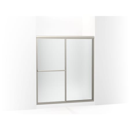 Sterling Deluxe 65-1/2" High x 59-3/8" Wide Sliding Framed Shower Door with Pebbled Glass Nickel