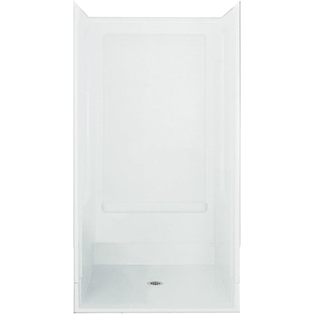 Sterling Advantage 39-3/8" x 39-3/8" x 73-9/16" Vikrell Shower with Drain Center White