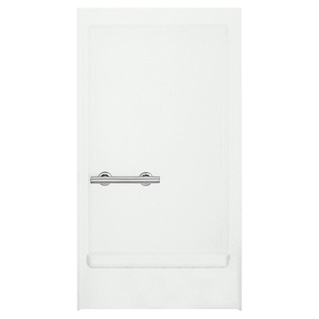 Sterling ADA Shower 65-1/4" x 39-3/8" Vikrell Shower Back Wall with Grab Bar Right White