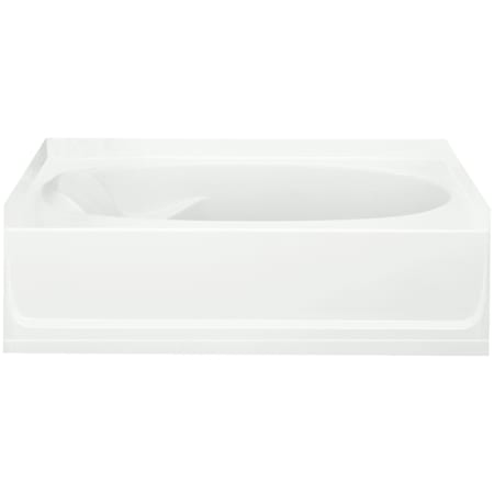 Sterling Ensemble 60" x 36" Vikrell Soaking Bathtub for Alcove Installations with Right Drain and Above Floor Drain White