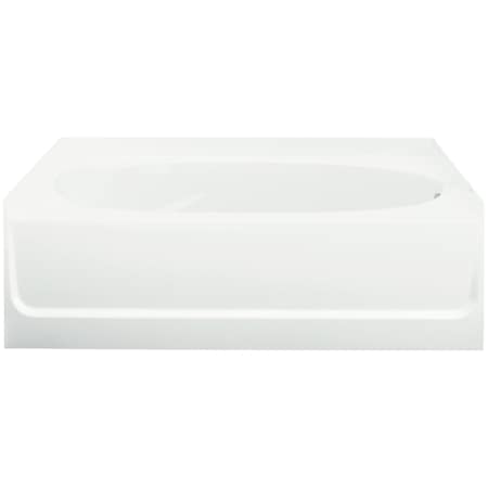 Sterling Ensemble 60" x 42" Vikrell Soaking Bathtub for Alcove Installations with Right Drain White
