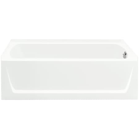 Sterling Ensemble 60" x 32" Vikrell Soaking Bathtub for Alcove Installations with Right Drain and Above Floor Drain White