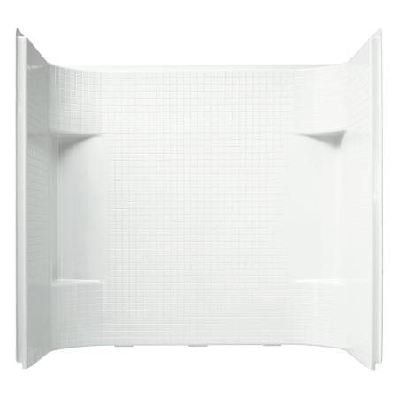 Sterling Accord 56-1/4" x 60" x 31-1/4" Vikrell Shower Wall Set with Tile Design White