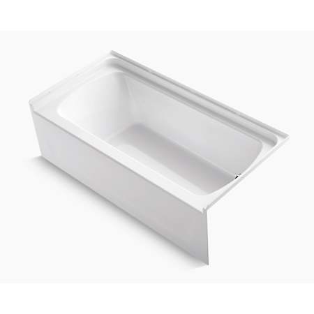 Sterling Ensemble 60" x 30-1/4" Vikrell Soaking Bathtub for Alcove Installations with Right Drain White