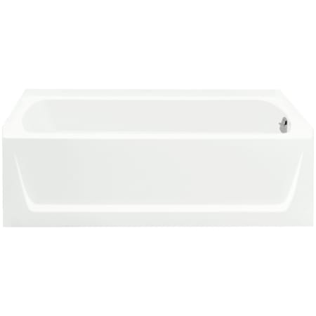 Sterling Ensemble 60" x 30-1/8" Vikrell Soaking Bathtub for Alcove Installations with Right Drain White