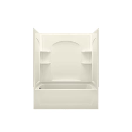 Sterling Ensemble 60" x 33-1/4" x 75-1/4" Vikrell Shower with Drain Left Biscuit