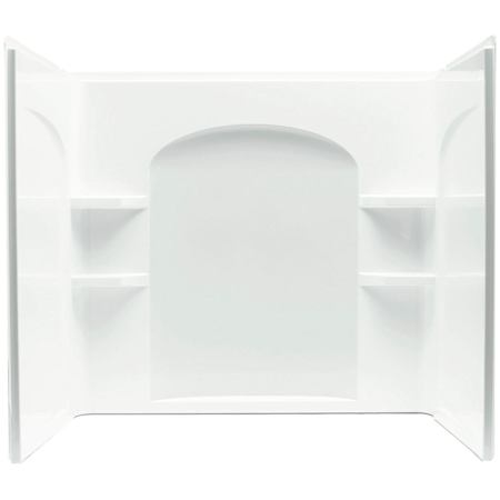 Sterling Ensemble 55-1/4" x 60" x 33-1/4" Vikrell Shower Wall Set with Curve Design White