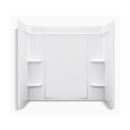 Sterling Ensemble 75" x 60" x 32" Vikrell Shower Wall Set White