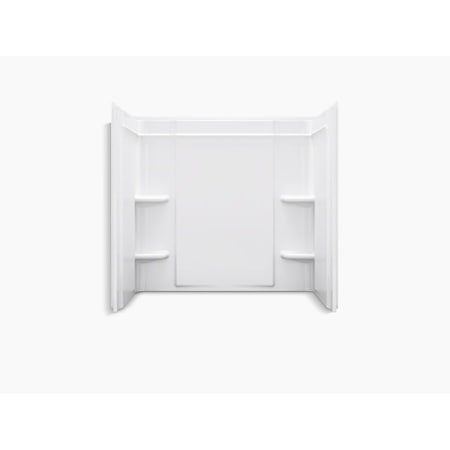 Sterling Ensemble 60" x 32" x 75" Shower Wall Set with Age In Place Backers and Dry-Block Seal White