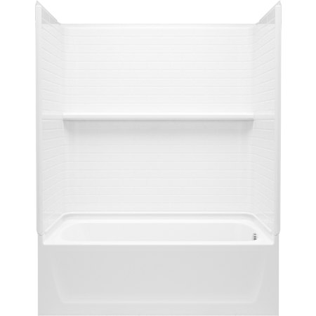 Sterling Traverse 78 1/4" X 60" Bath/Shower With Right Drain White