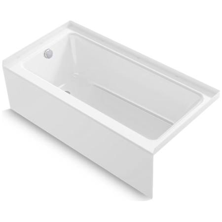 Sterling Forum 60" Three Wall Alcove Acrylic Soaking Tub with Left Drain White