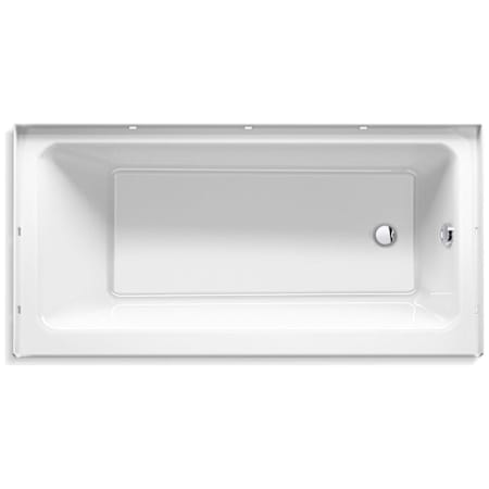 Sterling Forum 60" Three Wall Alcove Acrylic Soaking Tub with Right Drain White