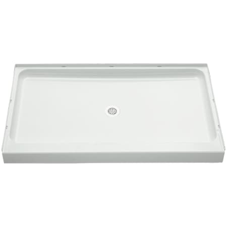Sterling Ensemble 60" x 34" Vikrell Shower Pan with Single Threshold and 3-5/16" Center Drain - Less Drain Assembly White