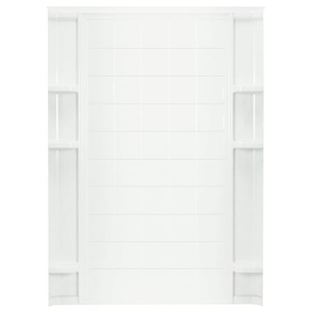Sterling Ensemble 72-1/2" x 60" Vikrell Shower Back Wall with Tile Design and Age-in-Place Backers White