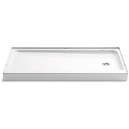 Sterling 60" x 30" Shower Base with Single Threshold and Right Drain White