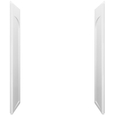 Sterling Ensemble 32" Shower Wall End wall Set with Backer Boards White