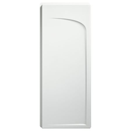 Sterling Ensemble 72-1/2" x 35-1/4" Vikrell Shower End Wall Set with Curve Design and Age-in-Place Backers White