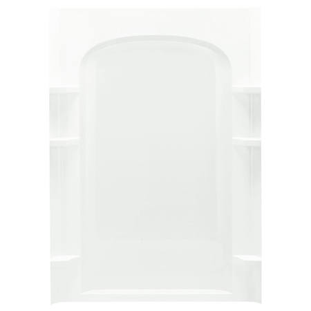 Sterling Ensemble 72-1/2" x 48" Vikrell Shower Back Wall with Curve Design and Age-in-Place Backers White