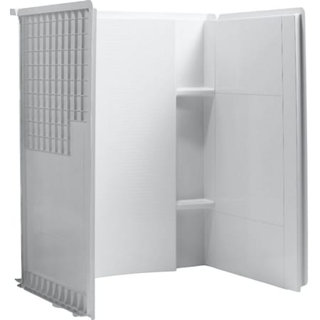 Sterling Accord 55-1/8" x 48" x 36" Vikrell Shower Wall Set White