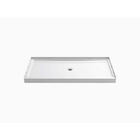 Sterling GUARD+ Vikrell 60" x 34" Shower Pan with Center Drain - less Drain Assembly White