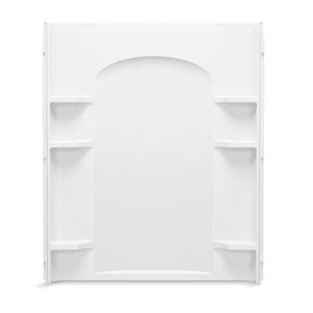 Sterling Ensemble Curve 60" Vikrell Shower Back Wall White