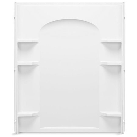 Sterling Ensemble Curve 60" Vikrell Shower Back Wall White