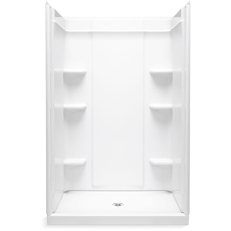Sterling Medley 75-1/2" High x 48" Wide Vikrell Shower Module with Center Drain and Shaving Ledge White