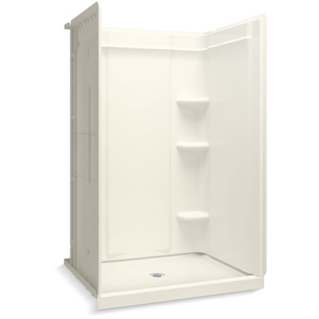 Sterling Medley 75-1/2" High x 48" Wide Vikrell Shower Module with Center Drain and Shaving Ledge Biscuit