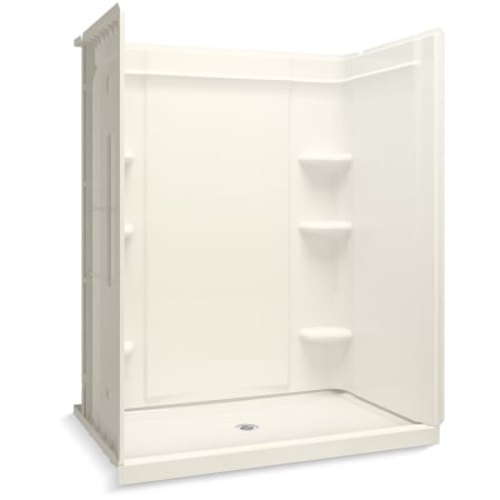 Sterling Medley 75-1/2" High x 60" Wide Vikrell Shower Module with Center Drain and Shaving Ledge Biscuit