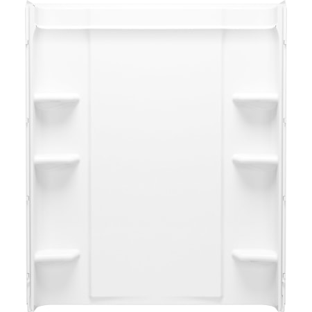 Sterling Medley 60" Shower Back Wall With Aging In Place Backerboards White