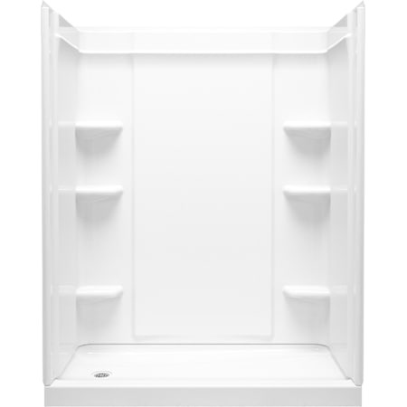 Sterling Medley 60" X 30" Shower Stall With Aging In Place Backerboards White