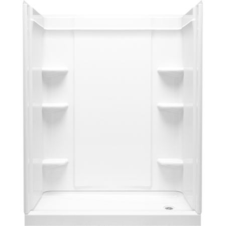 Sterling Medley 60" X 30" Shower Stall With Aging In Place Backerboards White